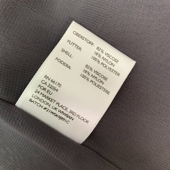 Silence + Noise Blazer Small Kimono Open Front Blazer Gray Lightweight - Picture 10 of 11